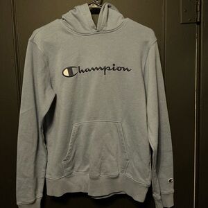 Kids Champion Sky Blue Pullover Hoodie